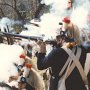 Volley / 2nd Continental Light Dragoons / c-print from 35mm negative / 16"x24" / 1988